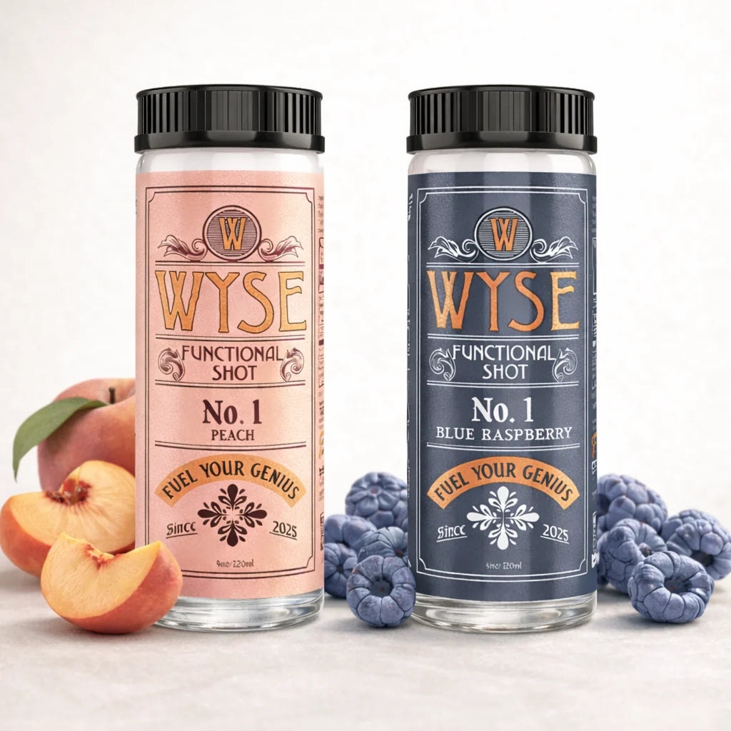 Wyse No. 1 - 4oz Shot - Variety | Peach/Blue Raspberry